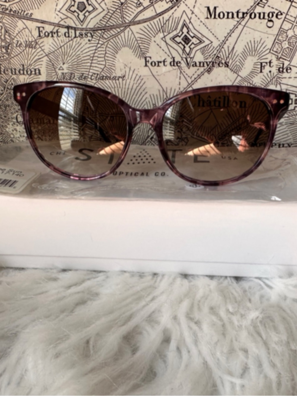 STATE Optical Co. Roscoe Sun C3 Plum Mosaic Sunglasses